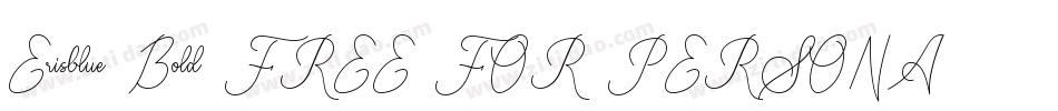 Erisblue Bold FREE FOR PERSONAL USE ONLY字体转换